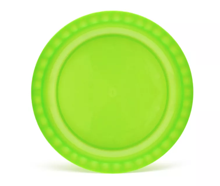 Plaat Ø25,5x2,5cm Trippy roheline