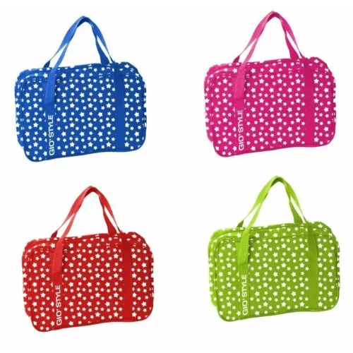 Thermal bag Stars 12 assorted red/green/blue/pink