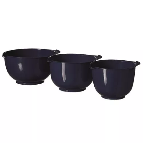 Mixing bowl set 3pcs 1,5+2+2,5L dark blue