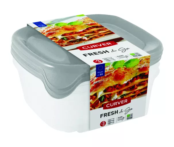 Food bowl set of 3 3x0,8L Fresh&Go mix