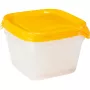Миска для еды набор из 3, квадратная 3x1,2 л Fresh&Go желтая