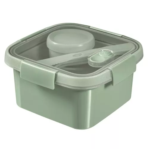 Контейнер для продуктов Lunch Kit квадратный 1,1 л Smart Eco To Go 16x16x9cm светло-зеленый