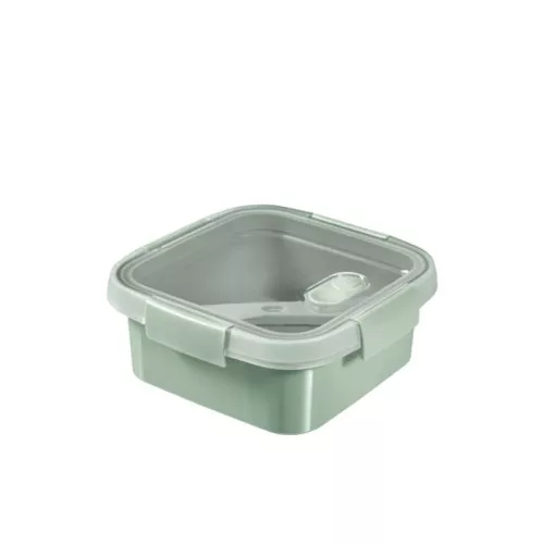 Контейнер для еды Lunch квадратный 0,9л Smart Eco To Go 16x16x7см светло-зеленый