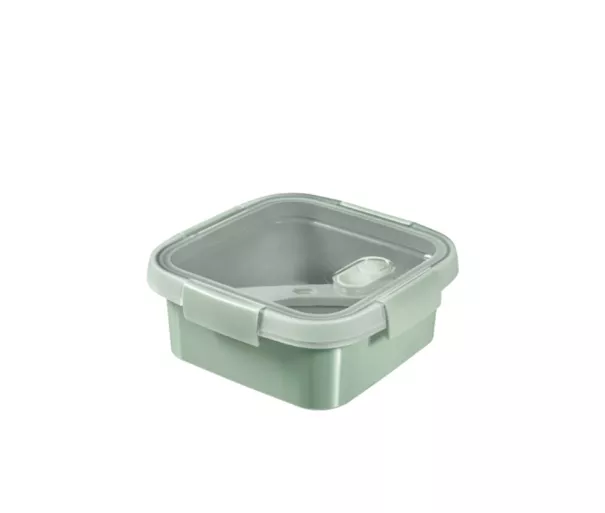 Контейнер для еды Lunch квадратный 0,9л Smart Eco To Go 16x16x7см светло-зеленый