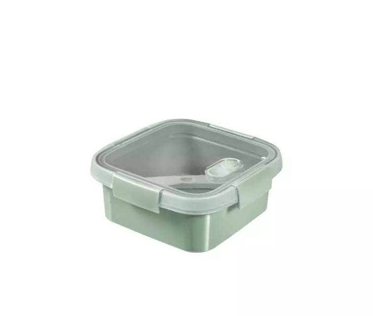 Toidukonteiner Lunch Square 0,9L Smart Eco To Go 16x16x7cm pehme roheline
