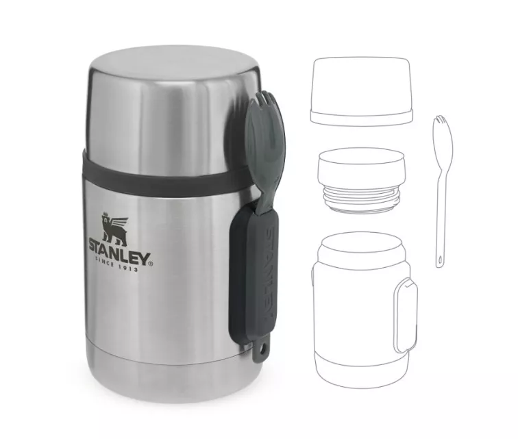 Tермос для еды The Stainless Steel All-In-One Food Jar 0,53Л стальной