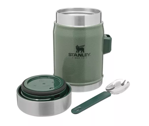 Термос для еды The Legendary Food Jar + Spork 0,4л зеленый