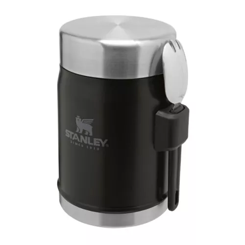 Food thermos The Legendary Food Jar + Spork 0,4L mat black