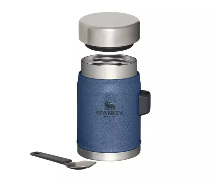 Food thermos The Legendary Food Jar + Spork 0,4L light blue