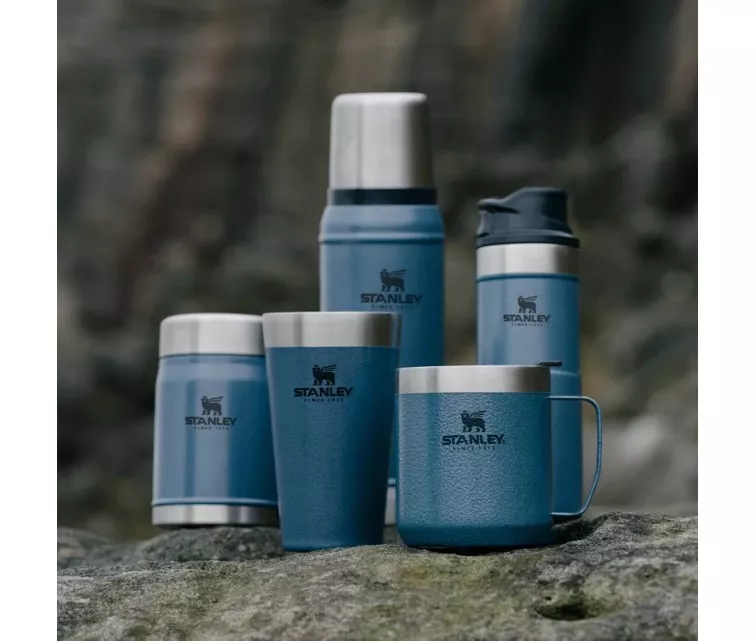 Food thermos The Legendary Food Jar + Spork 0,4L light blue