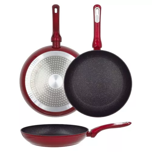 Cosmo frying pan Ø28cm induction red with guard