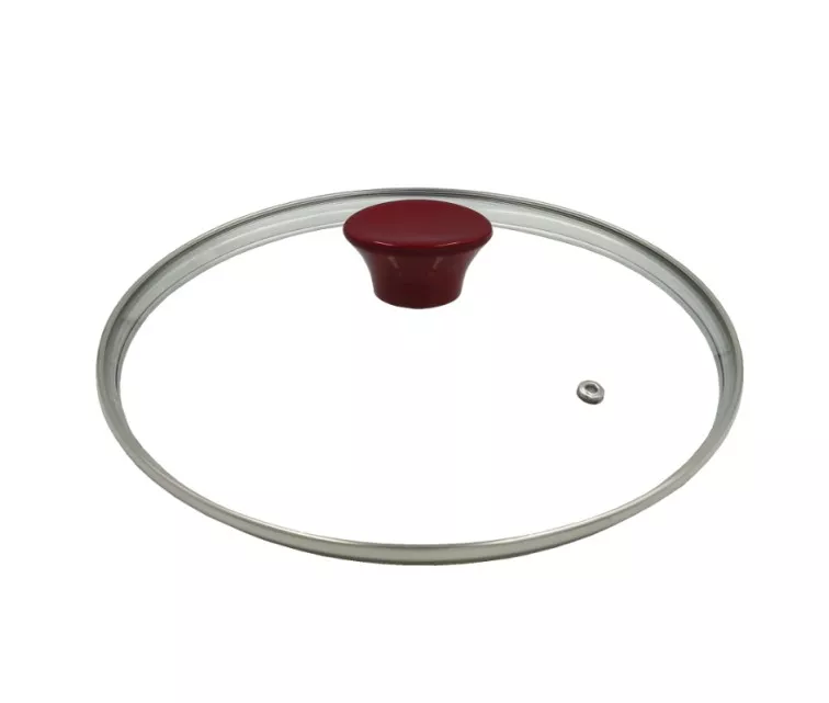 Cosmo frying pan with glass lid Ø24cm induction red