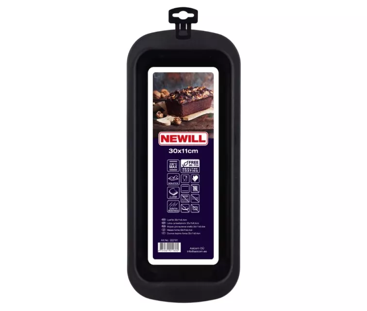 Duonos skardos 30x11x6,4cm juodos spalvos