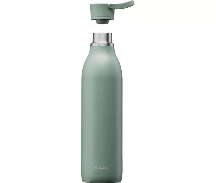 Термо бутылка CityLoop Thermavac eCycle Water Bottle 0.6Л, переработанная из нержавеющей стали / серо-зеленая