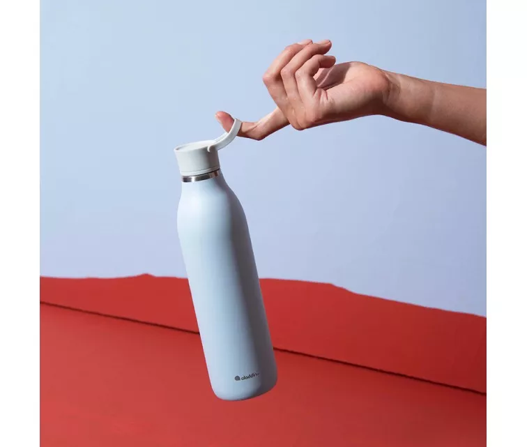 CityLoop Thermavac eCycle veepudel 0.6L, taaskasutatud roostevaba. Teras / helesinine