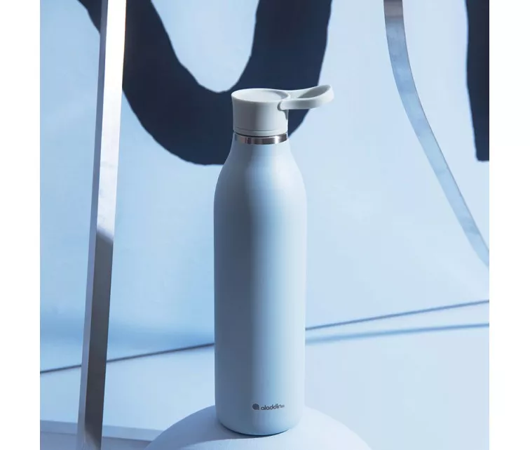 CityLoop Thermavac eCycle veepudel 0.6L, taaskasutatud roostevaba. Teras / helesinine