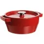 Cast iron pot 6.8L Pyrex round Ø28cm red