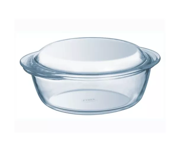 Glass container with lid 2.1L Pyrex Essentials Ø19cm