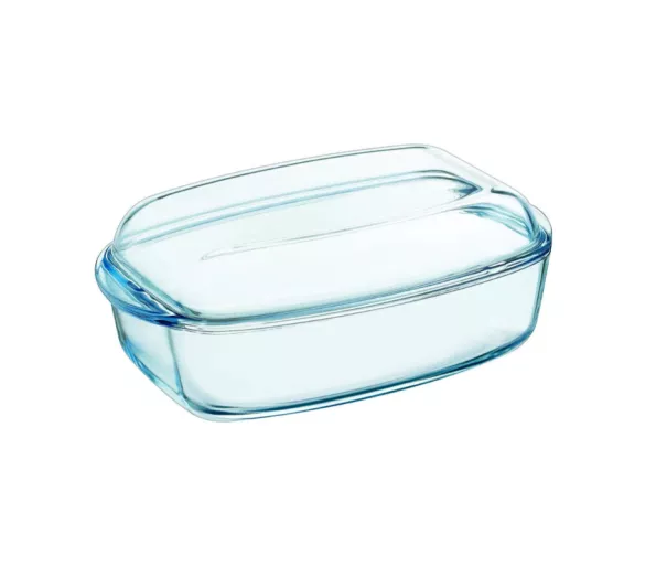 Glass container with lid 6.5L rectangular Essentials 36x22x15cm