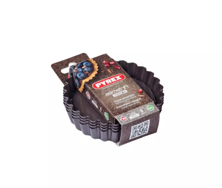 Koogivormide komplekt 4 tk. eemaldatava põhjaga Ø10cm