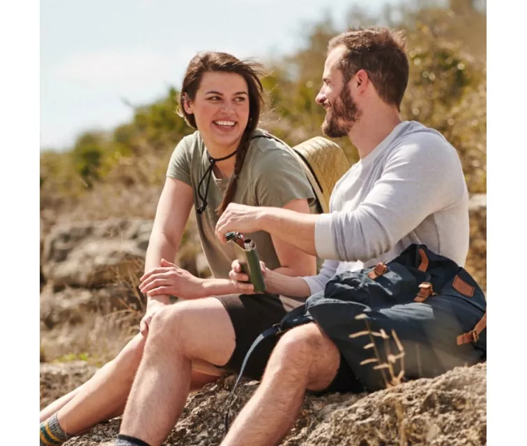 The Easy-Fill Wide Mouth Flask 0,23L green