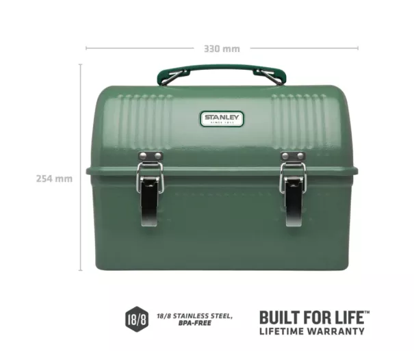 Pietų dėžutė The Legendary Classic Lunchbox, žalia, 9,5 l