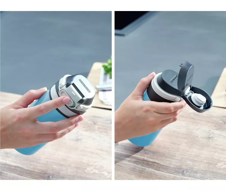 LEIFHEIT Термокружка Flip 350мл голубой