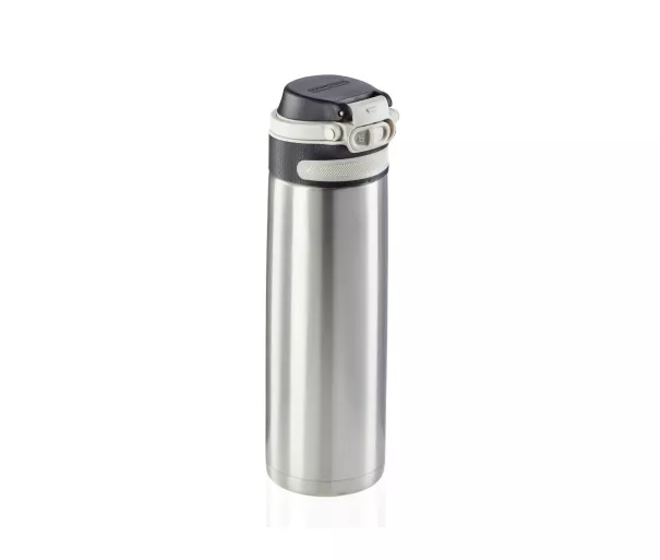 LEIFHEIT Termokrūze Flip 600ml sudraba krāsā