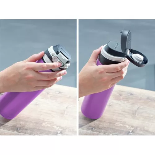 Termopuodelis LEIFHEIT Flip 600 ml, violetinės spalvos