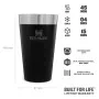 Beer mug The Stacking Tumbler 0,47L mat black