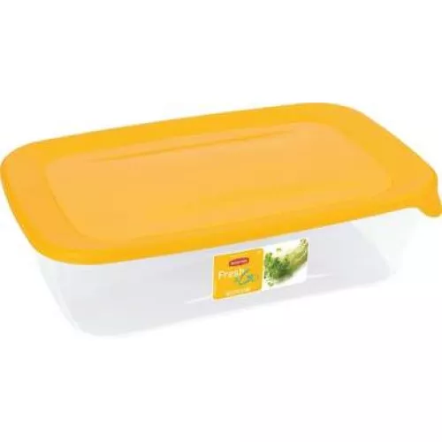 Food container rectangle 2L Fresh&Go yellow