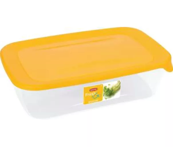 Контейнер для продуктов прямоугольний 2л Fresh&Go желтый