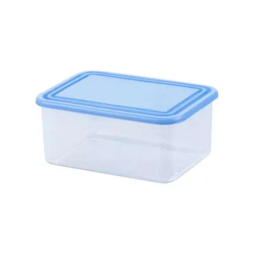 Контейнер для продуктов 0,8л прямоугольник / прозрачный / синий