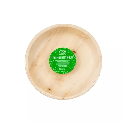 Palm leaf plates Go Green Ø23cm 10 pcs/0,37kg