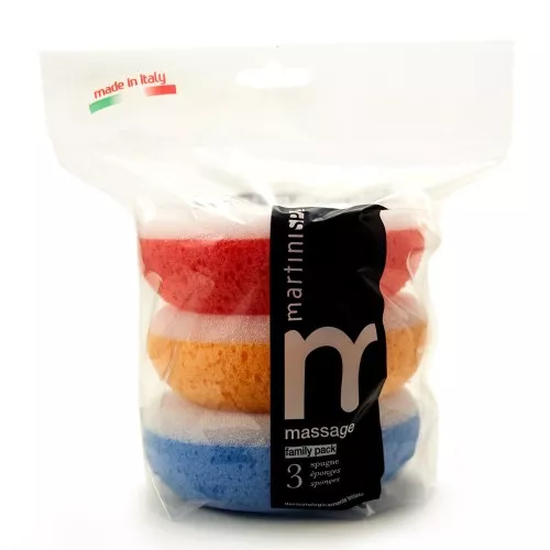Губки массажные 3шт. Colour 