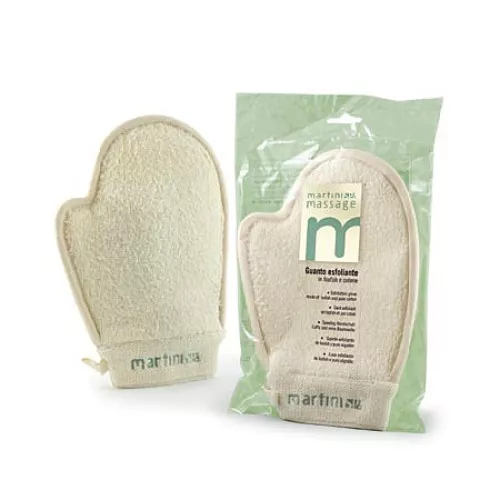 Варежка для пилинга из люфы с хлопком Natural 