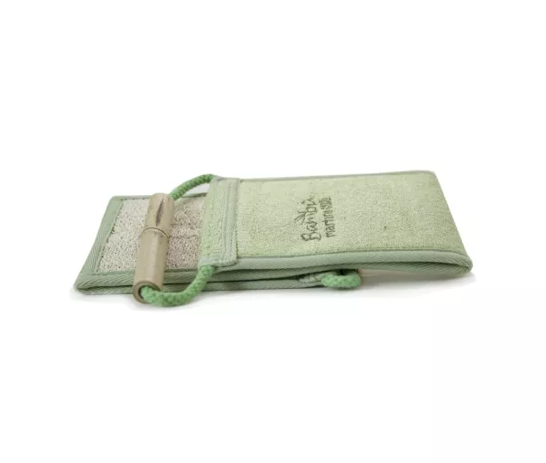 Luffa and bamboo strip Bamboo