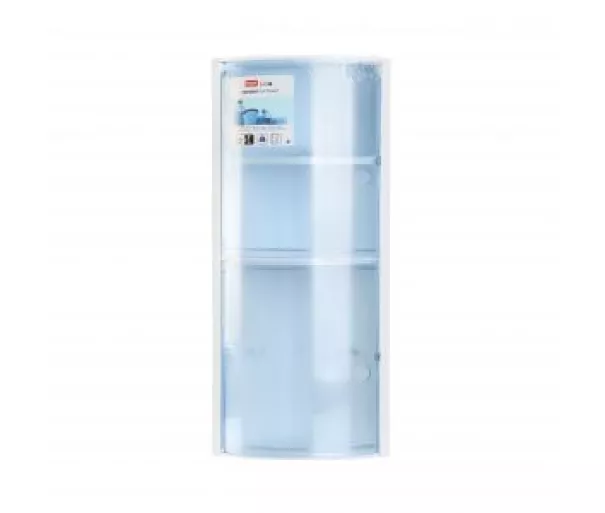 Corner bathroom cabinet blue