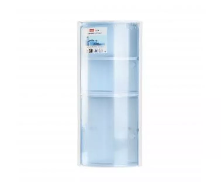 Угловой шкафчик для ванной синий