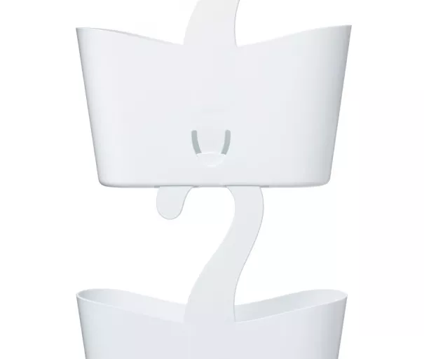 Hanging bathroom multifunctional shelf 25x9x28cm white