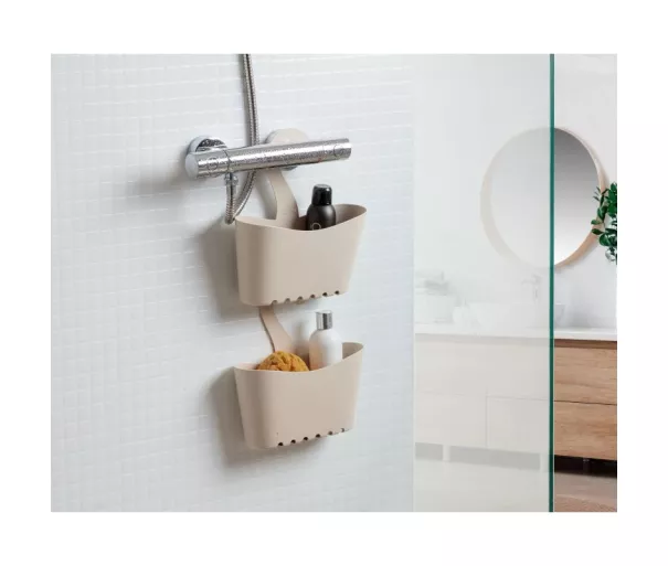 Подвесная многофункциональная полка для ванной 25x9x28см Ecohome