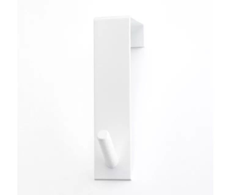 Kabliukas durims pakabinti / 1 kabliukas / baltas