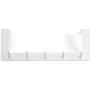 Door hook for hanging / 5 hooks / white