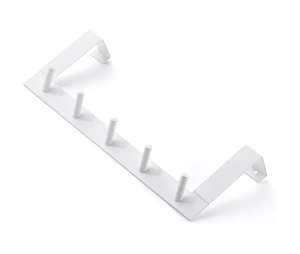 Door hook for hanging / 5 hooks / white