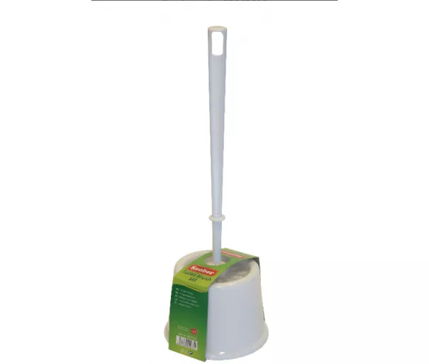 Toilet brush with holder white/black