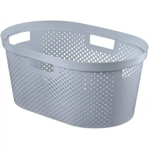 Infinity Recycled Laundry Basket 40L 59x39x27cm grey