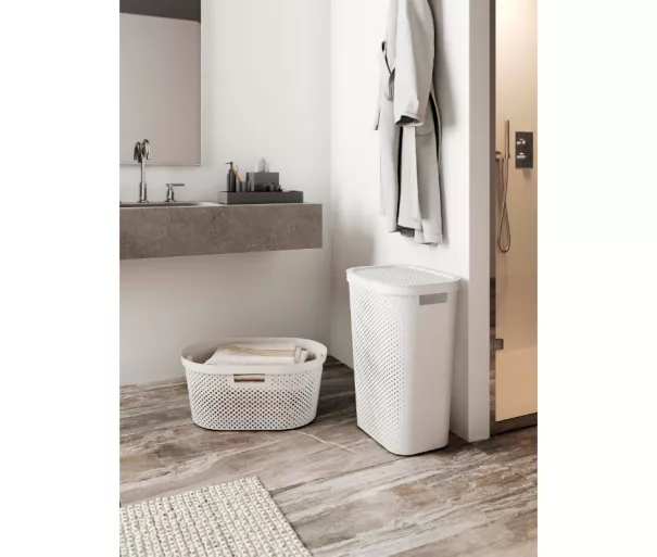 Корзина для белья Infinity Recycled 40L 59x39x27cm зеленая