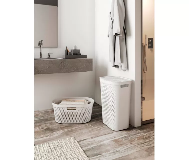 Корзина для белья Infinity Recycled 40л 59x39x27cм серая