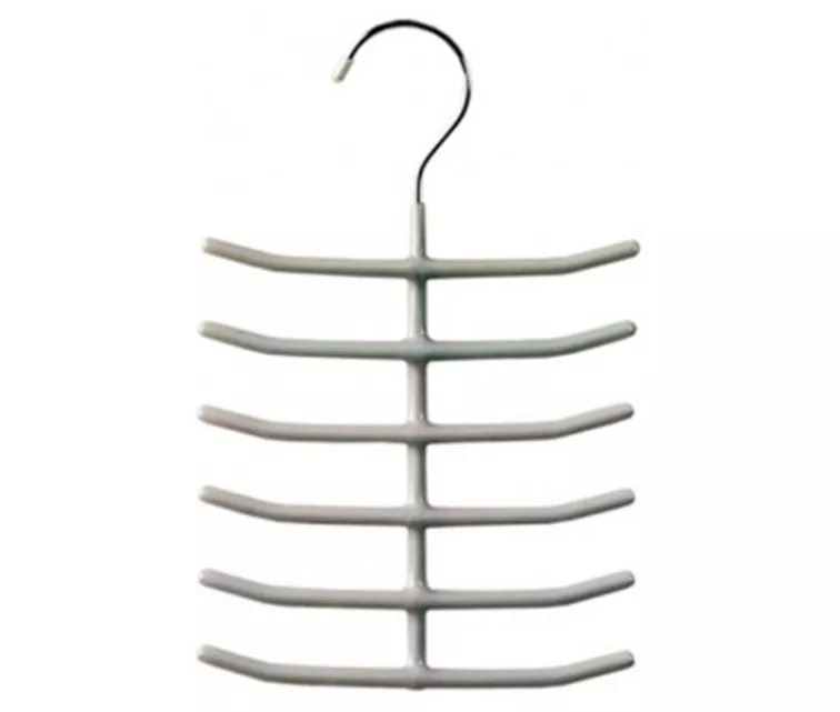 Вешалка для галстуков сталь / винил Non Slip Sliver 16см серебристого цвета