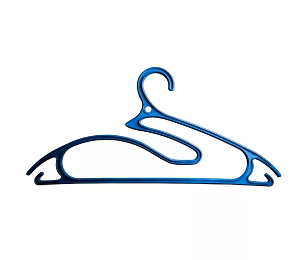 Clothes hangers 5pcs plastic 5in1 Collection 42cm blue